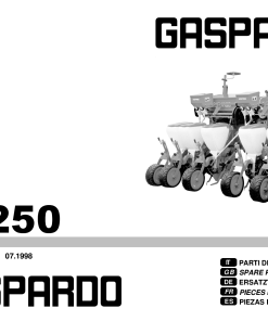Gaspardo ST250 Seed_drill Parts manual catalog PDF Download