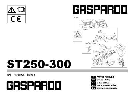 Gaspardo ST250_ST300 Seed_drill Parts manual catalog PDF Download