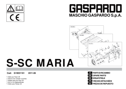 Gaspardo S_SC-Maria Seed_drill Parts manual catalog PDF Download