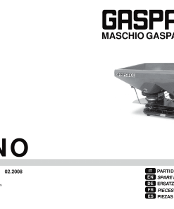 Gaspardo Zeno Various Parts manual catalog PDF Download