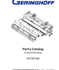 Geringhoff Harvest_Star Parts manual catalog PDF Download