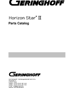 Geringhoff Horizon_Star_II Parts manual catalog PDF Download
