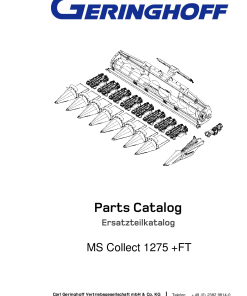 Geringhoff Mais_Star_Collect Parts manual catalog PDF Download