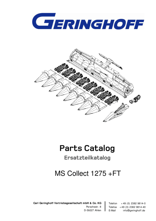 Geringhoff Mais_Star_Collect Parts manual catalog PDF Download