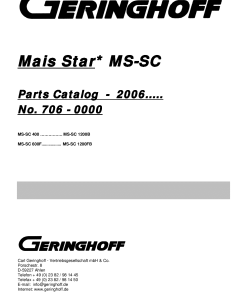 Geringhoff Mais_Star_MS-SC Parts manual catalog PDF Download