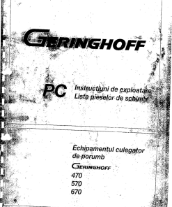 Geringhoff PC Parts manual catalog PDF Download