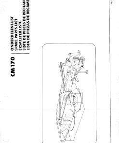 Greenland CM170 Mower Parts manual catalog PDF Download