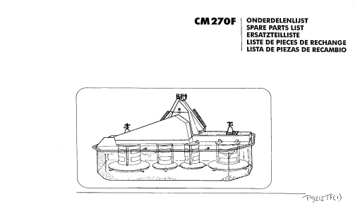 Greenland CM270F Mower Parts manual catalog PDF Download