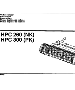 Greenland HPC260_HPC300 Mower Parts manual catalog PDF Download