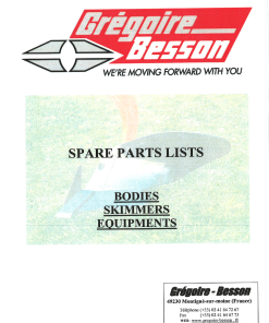 Gregoire & Besson Wear_parts Parts manual catalog PDF Download