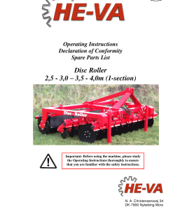 HE-VA Disc-Roller_2.5_3.0_3.5_4.0 Disc Parts manual catalog PDF Download