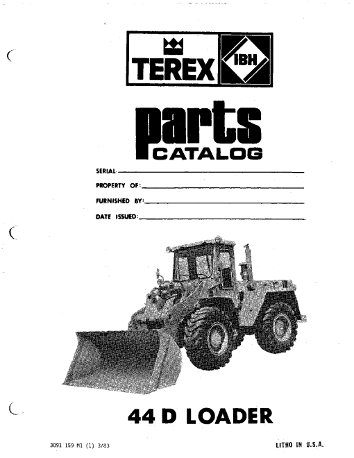 Hanomag_Terex 44D Parts manual catalog PDF Download