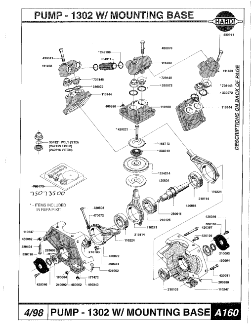 Hardi 1302_pump Parts manual catalog PDF Download
