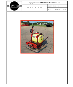 Hardi BNL_3PT Parts manual catalog PDF Download