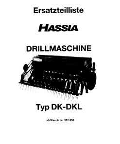Hassia DK_DKL-252850 Parts manual catalog PDF Download