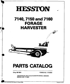 Hesston 7140_7150_7160 Forage_harvester Parts manual catalog PDF Download