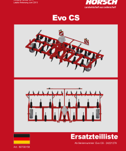 Horsch Evo_CS Subsoiler Parts manual catalog PDF Download