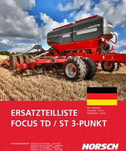 Horsch Focus_TD_ST Seed_drill Parts manual catalog PDF Download