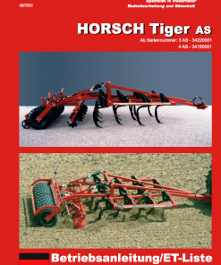 Horsch Tiger_3_4_AS Seed_bedder Parts manual catalog PDF Download