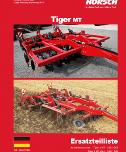 Horsch Tiger_3_4_MT Seed_bedder Parts manual catalog PDF Download