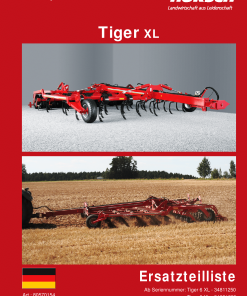 Horsch Tiger_6_8_XL Seed_bedder Parts manual catalog PDF Download