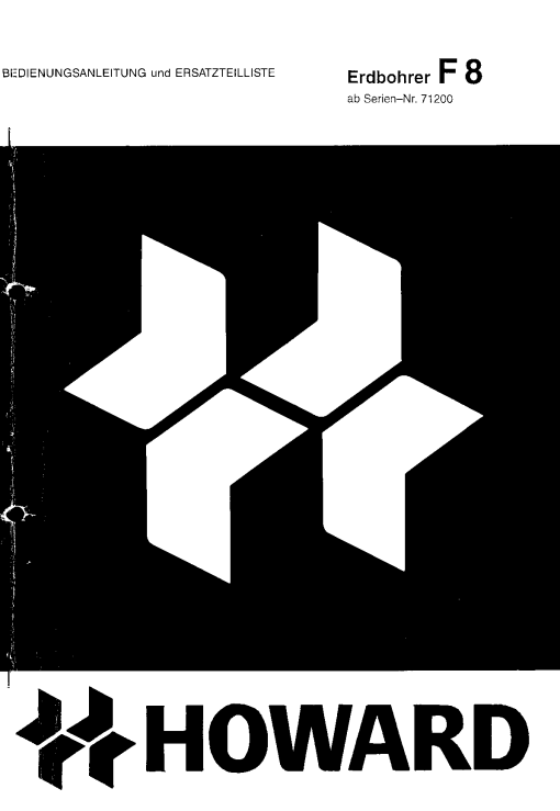 Howard Erdbohrer_F8 Parts manual catalog PDF Download