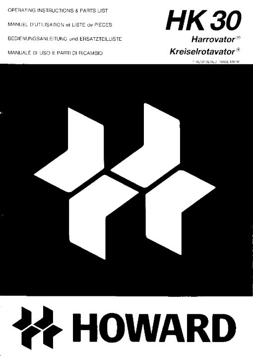 Howard HK30_1997 Parts manual catalog PDF Download