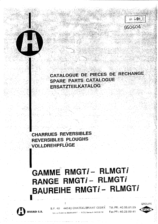 Howard RMGTI_RLMGTI Parts manual catalog PDF Download