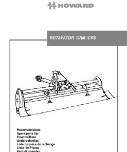 Howard Rotavator_CRM_CRS Parts manual catalog PDF Download