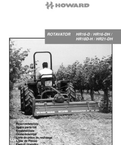 Howard Rotavator_HR16D_HR18D_HR21D Parts manual catalog PDF Download