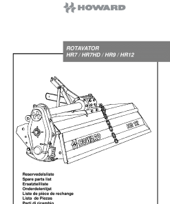 Howard Rotavator_HR7_HR9_HR12 Parts manual catalog PDF Download
