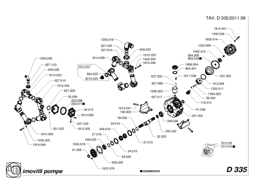 Imovilli d335 Parts manual catalog PDF Download
