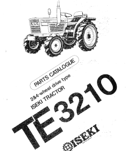 Iseki TE3210 Parts manual catalog PDF Download