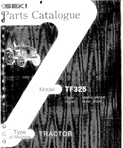 Iseki TF325 Parts manual catalog PDF Download