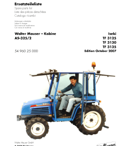 Iseki TF325_2 Parts manual catalog PDF Download