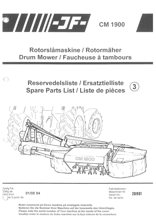 JF_Stoll CM_1900_1994 Mower Parts manual catalog PDF Download