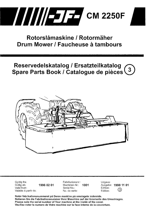 JF_Stoll CM_2250_F Mower Parts manual catalog PDF Download