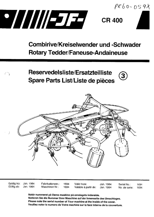 JF_Stoll CR_400 Tedder Parts manual catalog PDF Download