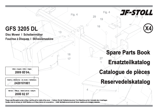 JF_Stoll GFS_3205_DL Mower Parts manual catalog PDF Download