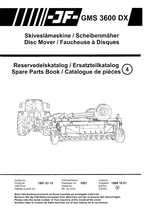 JF_Stoll GMS_3600_DX Mower Parts manual catalog PDF Download
