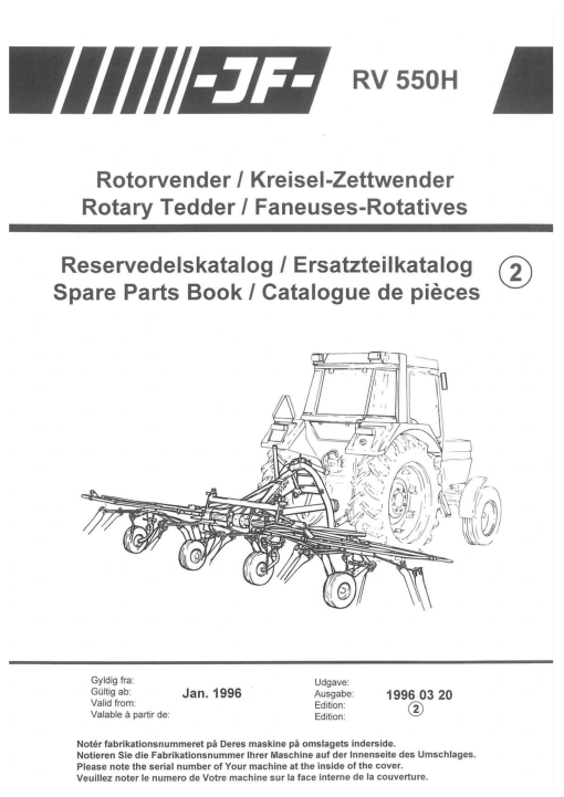 JF_Stoll RV_550_H Tedder Parts manual catalog PDF Download