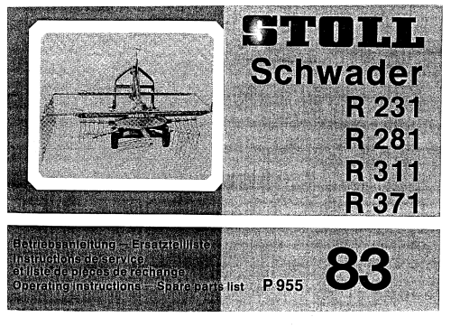 JF_Stoll R_231_281_311_371 Rake Parts manual catalog PDF Download