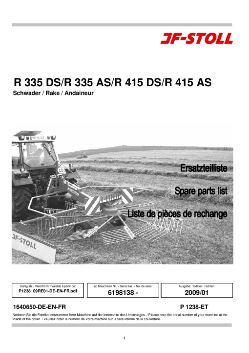 JF_Stoll R_335_415_DS_AS Rake Parts manual catalog PDF Download
