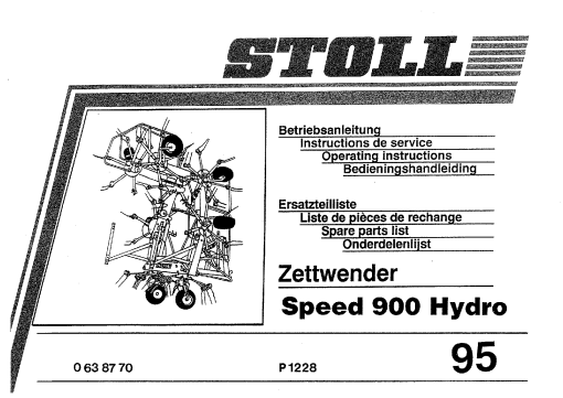 JF_Stoll Speed_900_Hydro Rake Parts manual catalog PDF Download