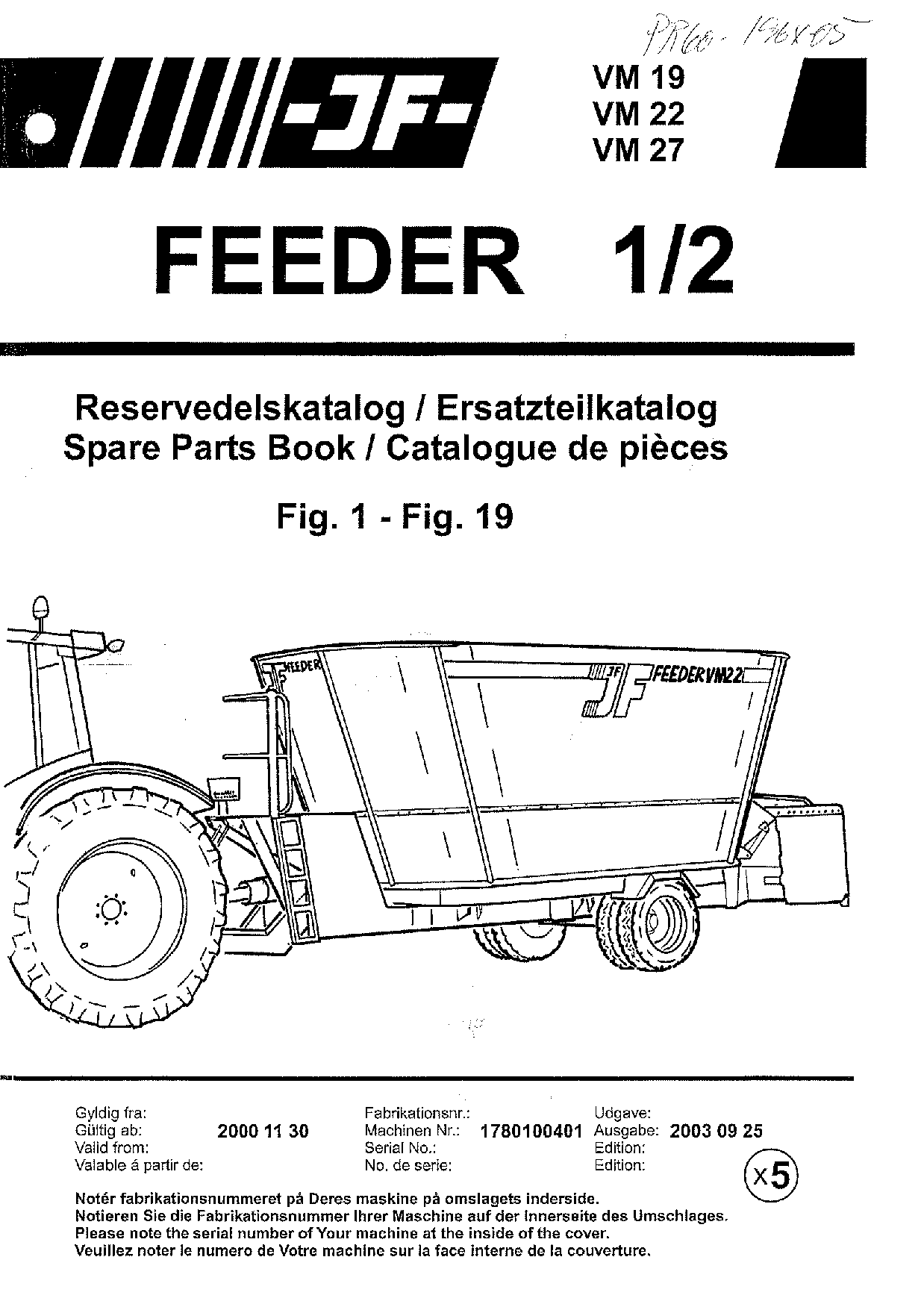 JF_Stoll VM_19_22_27-2_2000_1 2Auger Diet Mixer Parts manual catalog PDF Download