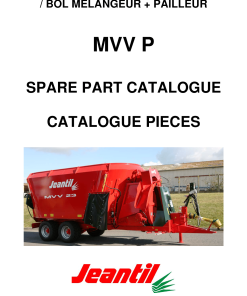 Jeantil MVV_P Parts manual catalog PDF Download
