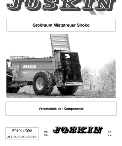 Joskin SirokoMuck spreader Parts manual catalog PDF Download