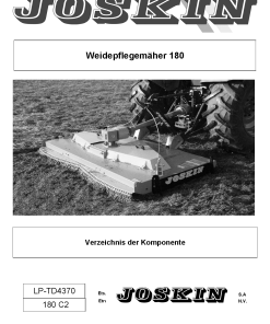 Joskin TR180_C2 Mulcher Parts manual catalog PDF Download