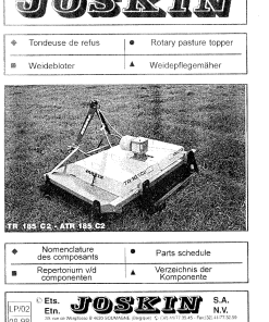 Joskin TR185_C2_ATR185_C2 Mulcher Parts manual catalog PDF Download