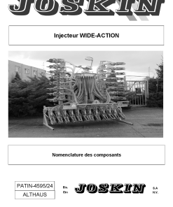 Joskin Wide_Action Combinator Slurry Parts manual catalog PDF Download